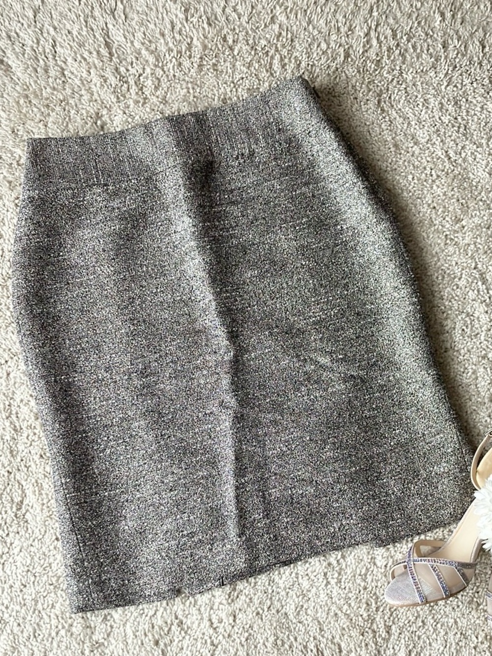 Banana Republic | Metallic Tweed Pencil Skirt